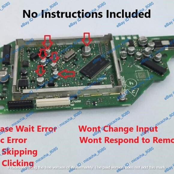 Bose Wave Music System AWRCC1 AWRCC2 AWRCCH PCB Capacitor Repair Kit Read - Picture 1 of 4